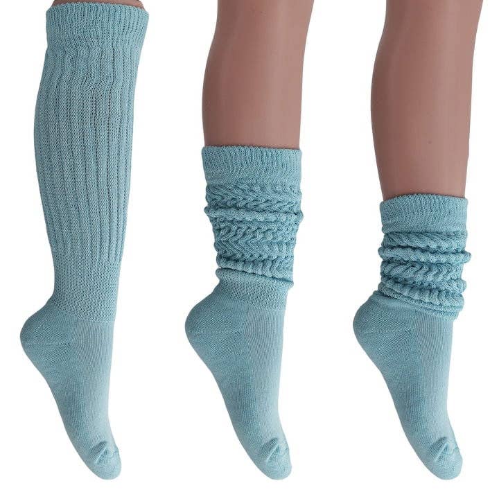 1 Pair Cotton Slouch Cotton Socks Extra Heavy and Extra Long for wholesale by Mars Outlet Store LLC