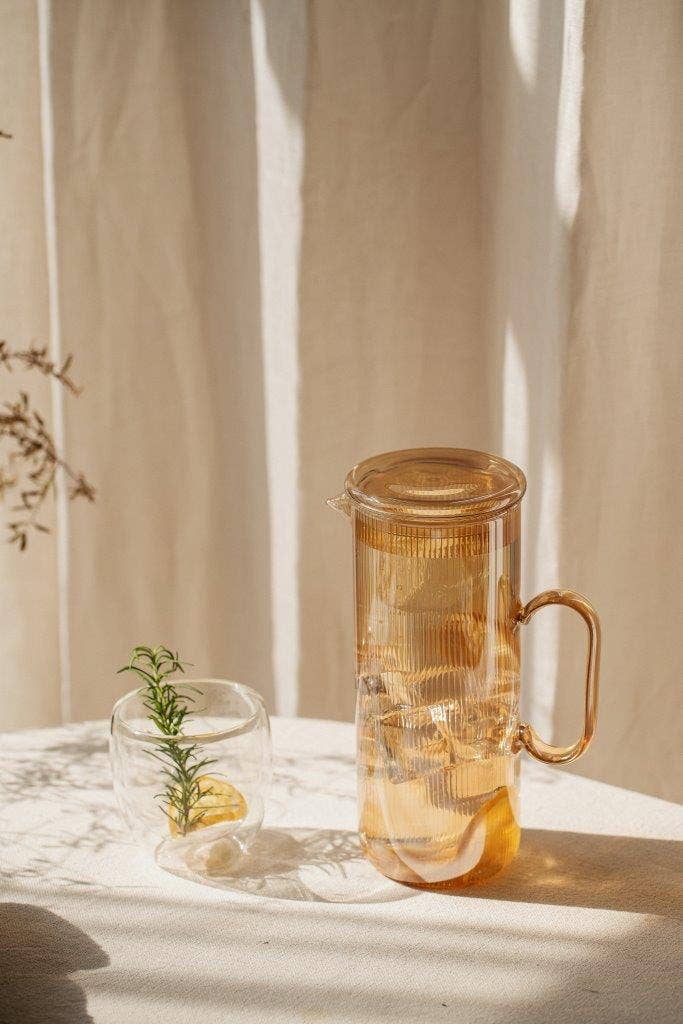 NUTS Innovations - Vente Eau gazeuse - Carafe à eau 1,2 L en verre borosilicate recyclé NUTS Innovations7