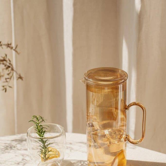 NUTS Innovations - Vente Eau gazeuse - Carafe à eau 1,2 L en verre borosilicate recyclé NUTS Innovations7