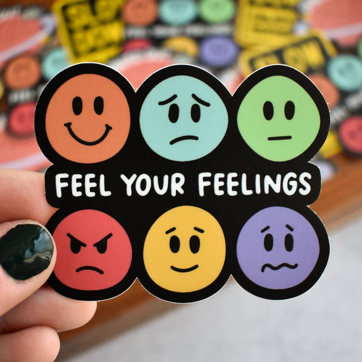 Autocollant "Ressens tes émotions" pour la vente par Kyn You Believe It