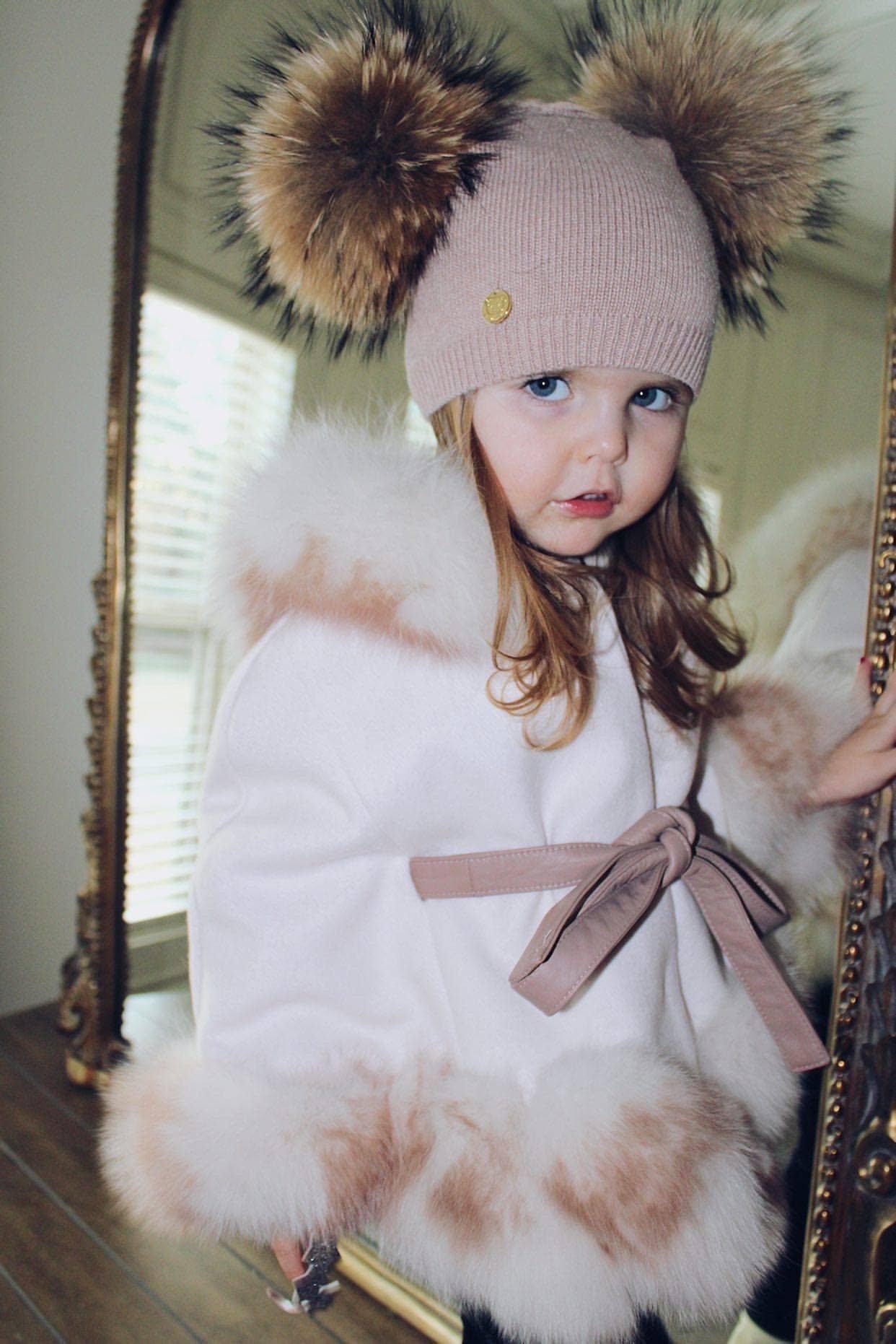 Petite Maison Kids - Wholesale Beanie - Kids - Sasha Double Pom Angora Beanie Hat11