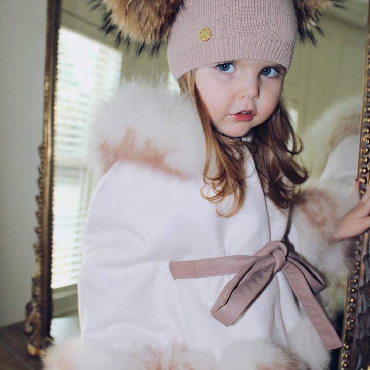 Petite Maison Kids - Wholesale Beanie – Kids - Sasha Double Pom Angora Beanie Hat12