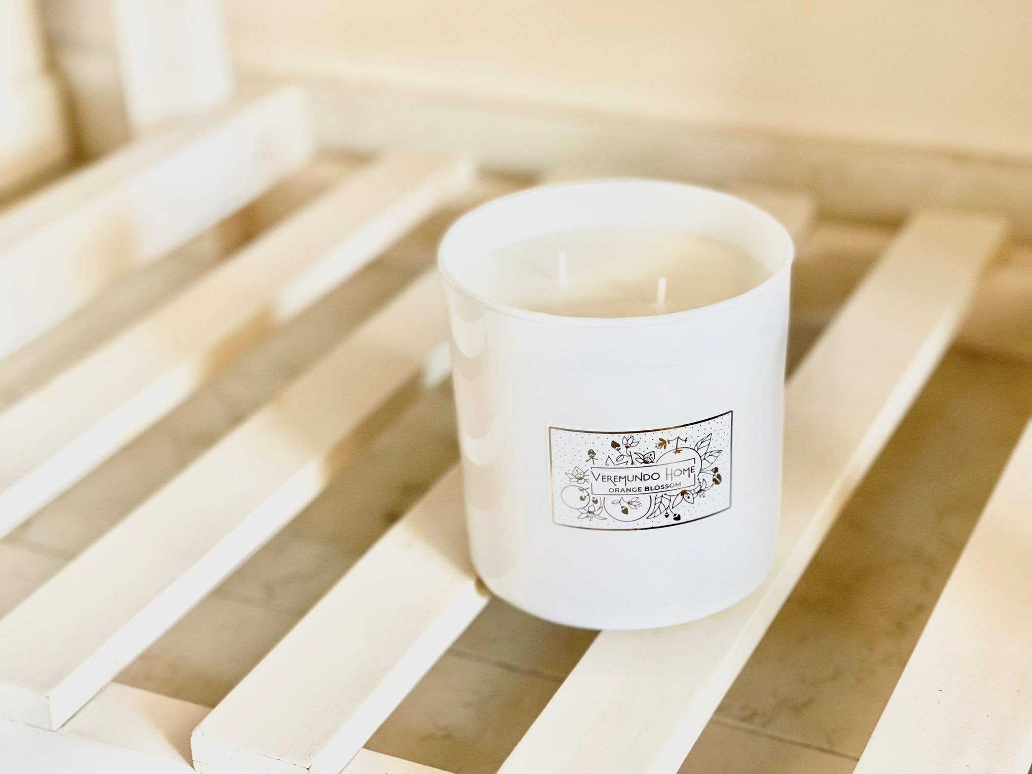 Veremundo Home - Wholesale Jar/Filled Candle - Paris Scented Candle V30 - WHITE DESIGN1