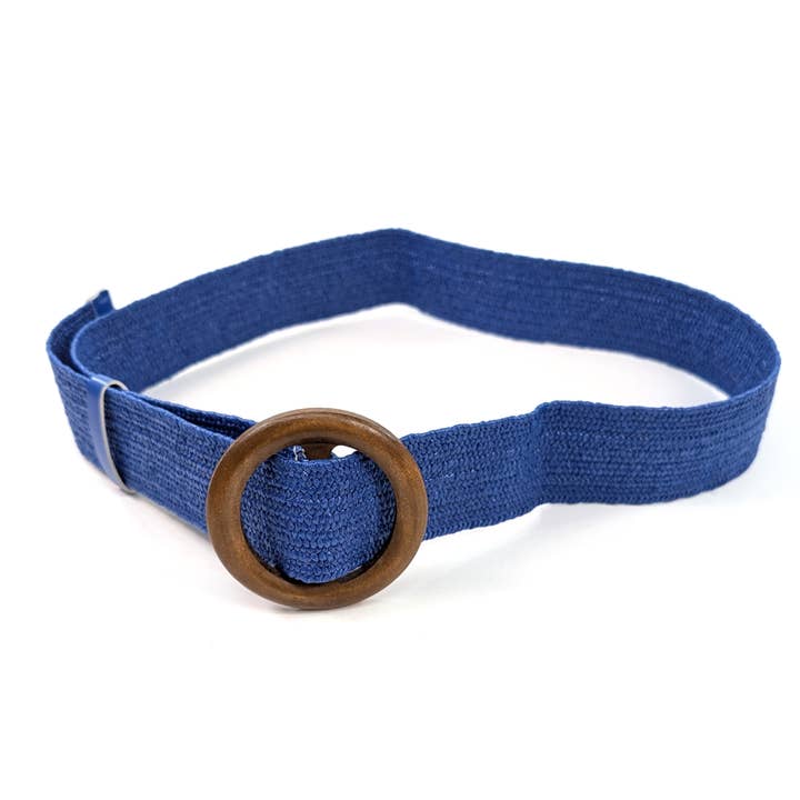 Black Ginger – wholesale Belt – Women's – Belted in Nature - Eco Friendly Paper Belt - Blue3