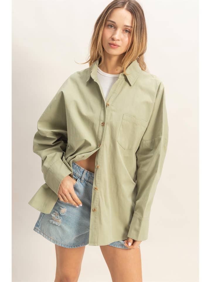 Button-Up Collared Shirt for wholesale by HYFVE