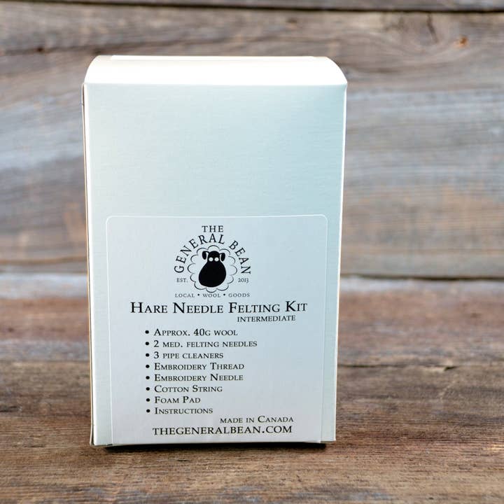 The General Bean - Wholesale Craft Sewing Kit - Needle Felting Kit- Hare- Rabbit Ornament Kit3