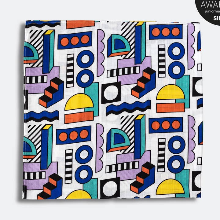 ETTA LOVES x WALALA STUDIO 'SHAPES' MUSLIN - til 5+ måneder gamle babyer for engroshandel hos Etta Loves UK