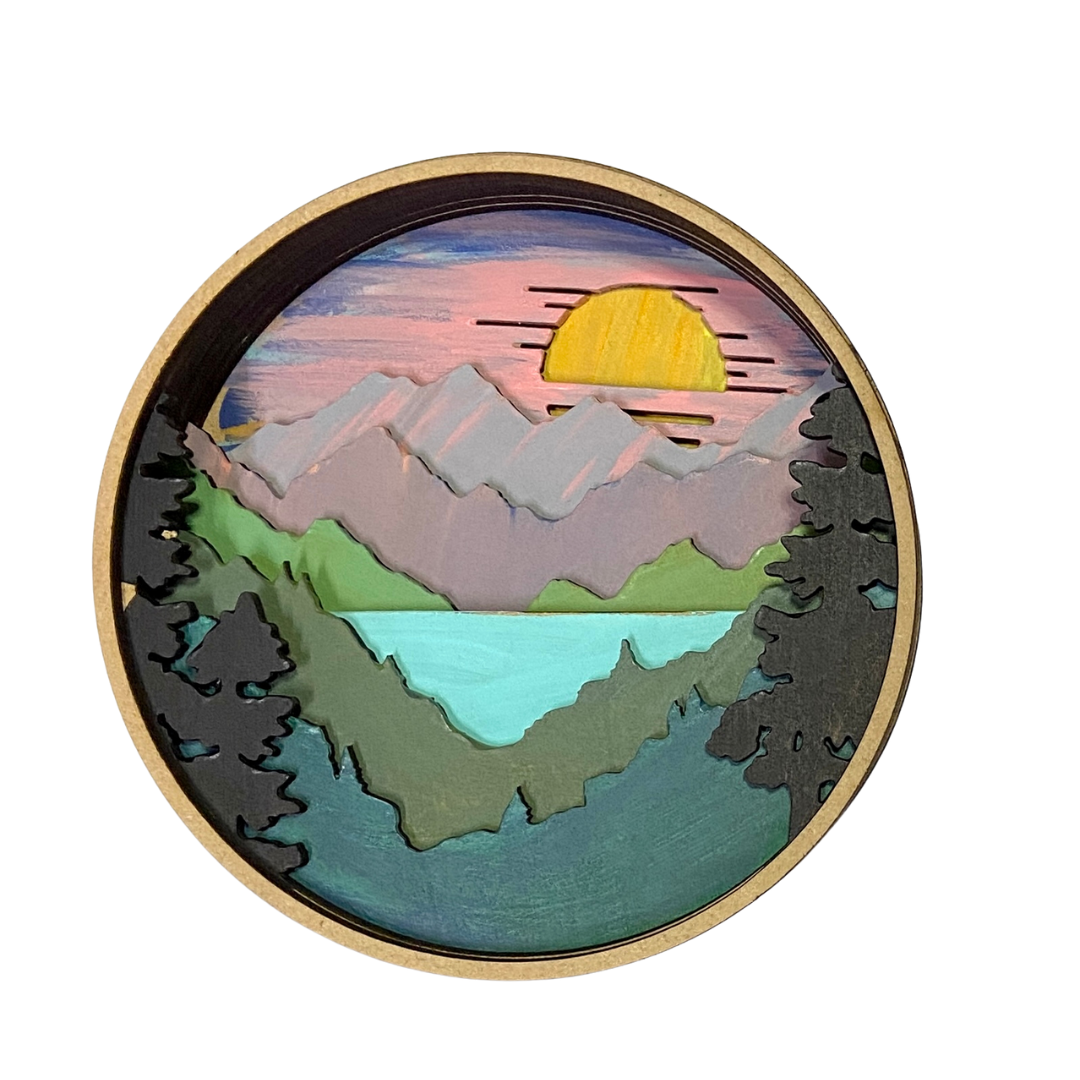 Our Little Makery - Wholesale DIY Craft Kit - The View From Here Shadow Box Kit2