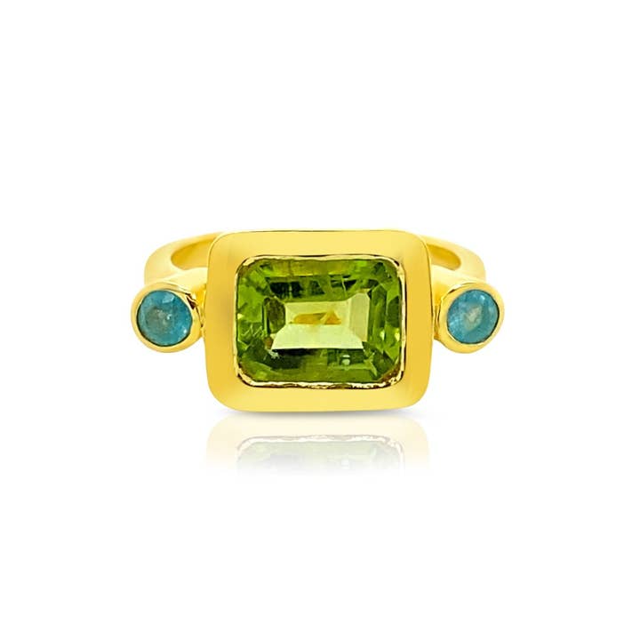 Irischer grüner Ring für den Großhandel von Gem Bazaar Jewellery