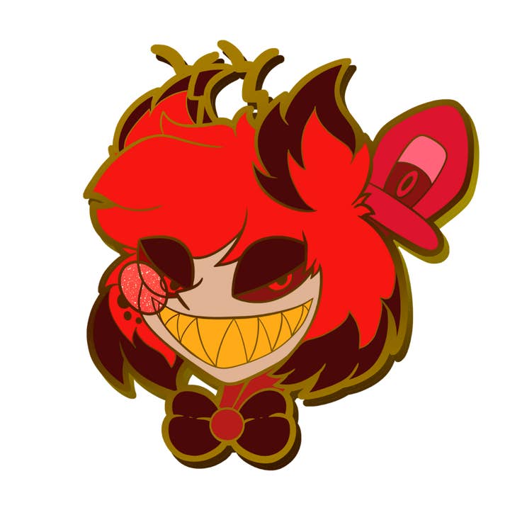 Naytendo - Wholesale Lapel Pin/Button - Alastor | Hazbin Hotel | Hellverse | Helluva Boss