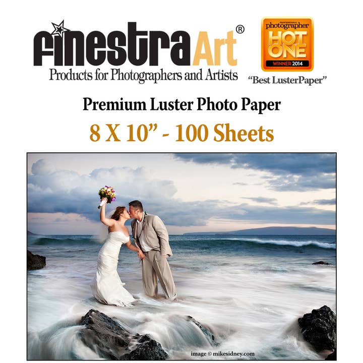 FinestraArt - Wholesale Craft Supplies - 8" X 10" Premium Luster Inkjet Photo Paper-100 Sheets 0