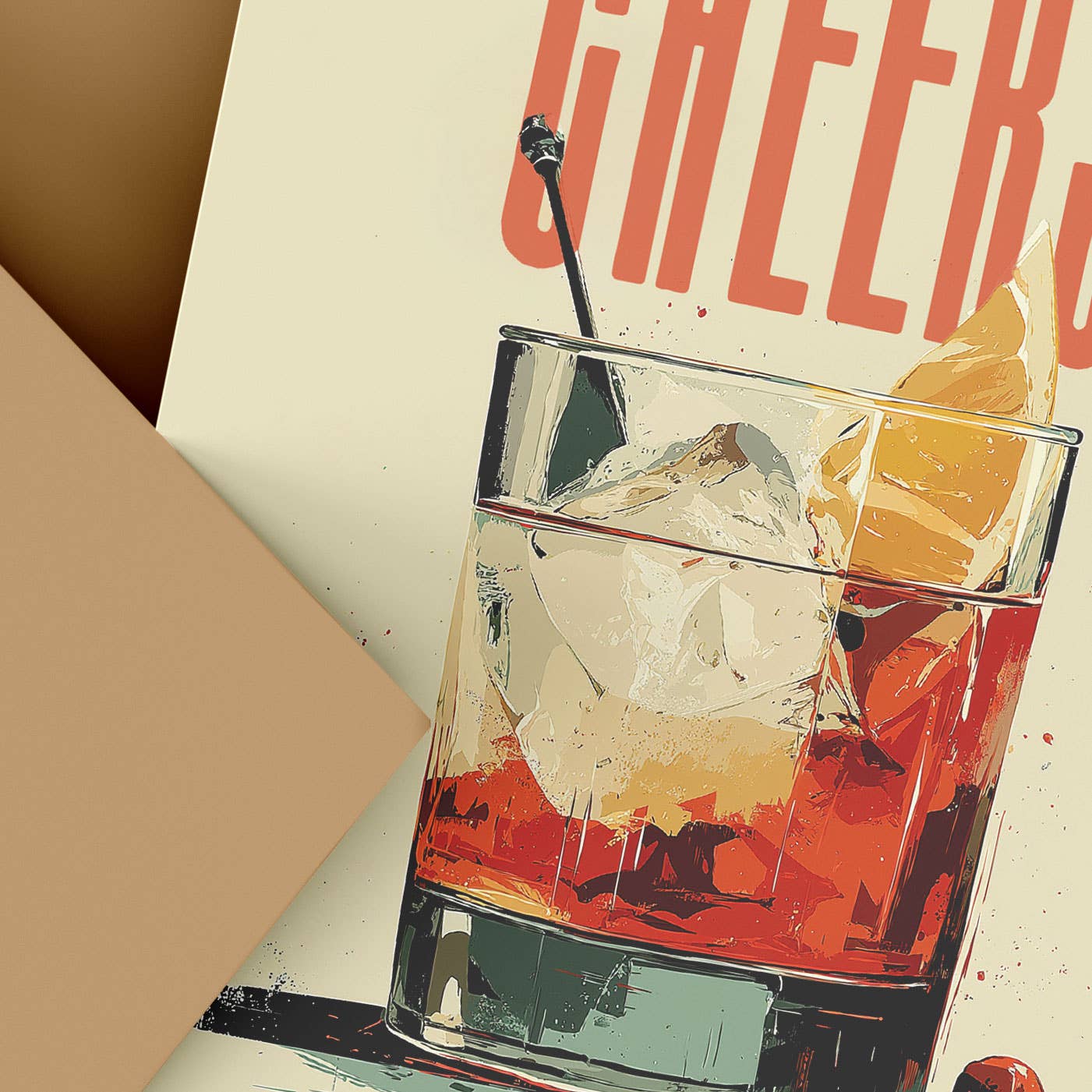 Tiramisu Paperie - Wholesale Birthday Card - THE DOLCE COLLECTION-Cheers, Birthday, Celebrations, Drink2