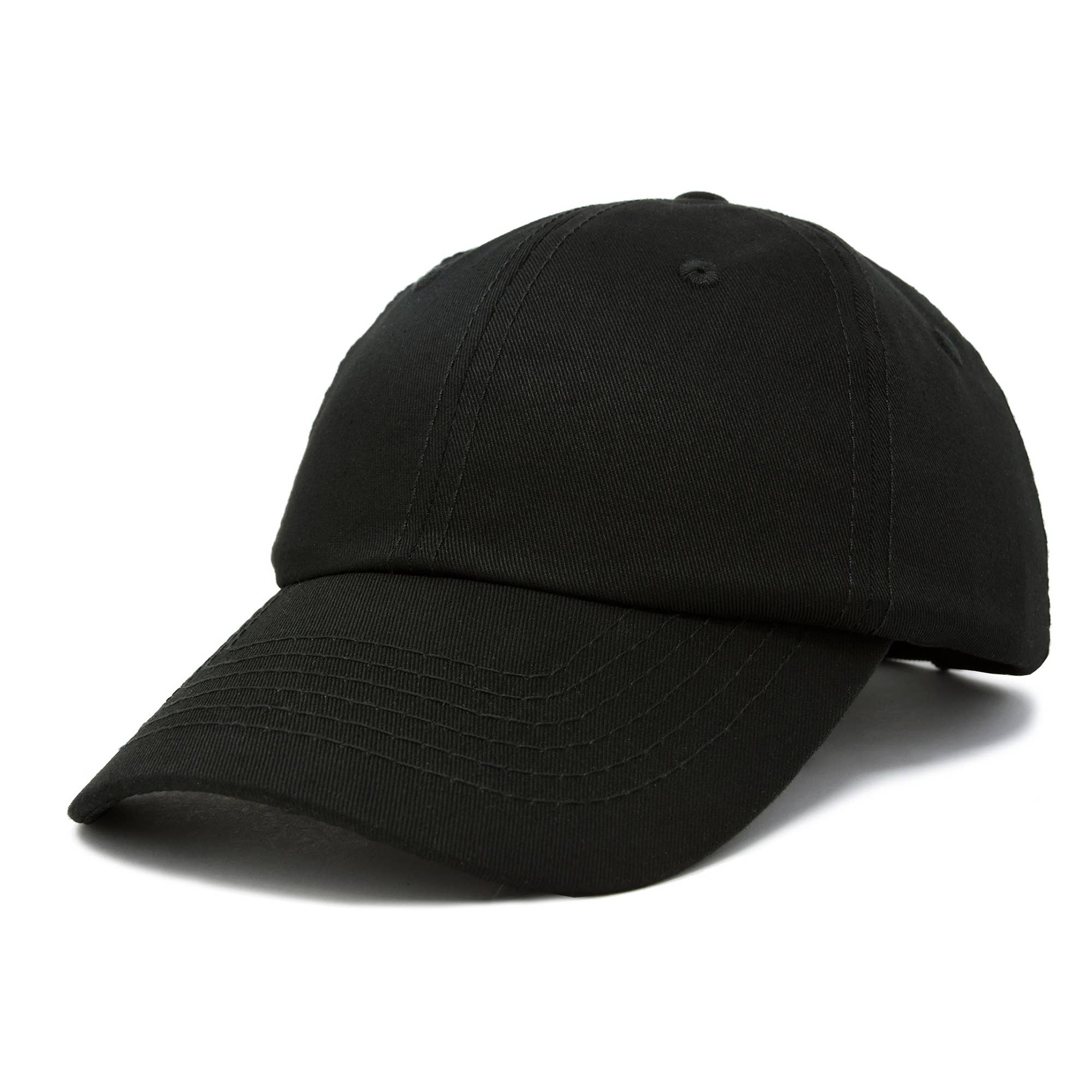 Dalix Solid Blank Trucker Hats Caps (2 for 1 Deal) Black