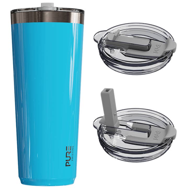 PURE Drinkware - Wholesale Insulated Mug/Tumbler - “Twistie” Stainless Steel Tumbler 32oz / 22oz – Antimicrobial - Solid Colors8
