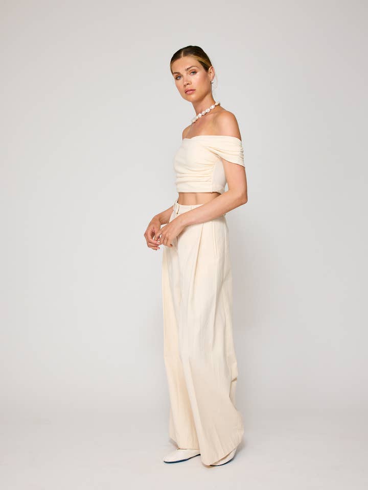 ECRU DEVIN PANTS for wholesale on Faire4