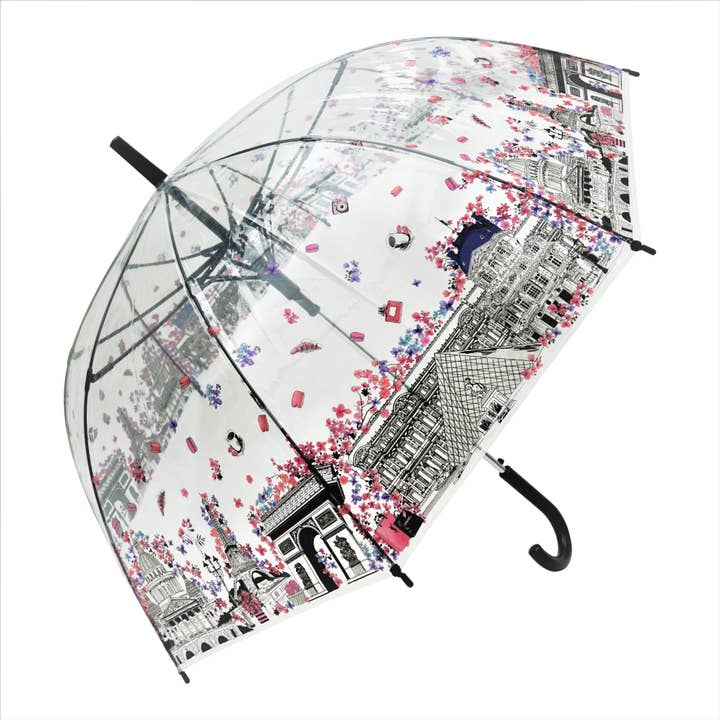Plusieurs couleurs Parapluie transparent Paris in Bloom en vente sur Faire