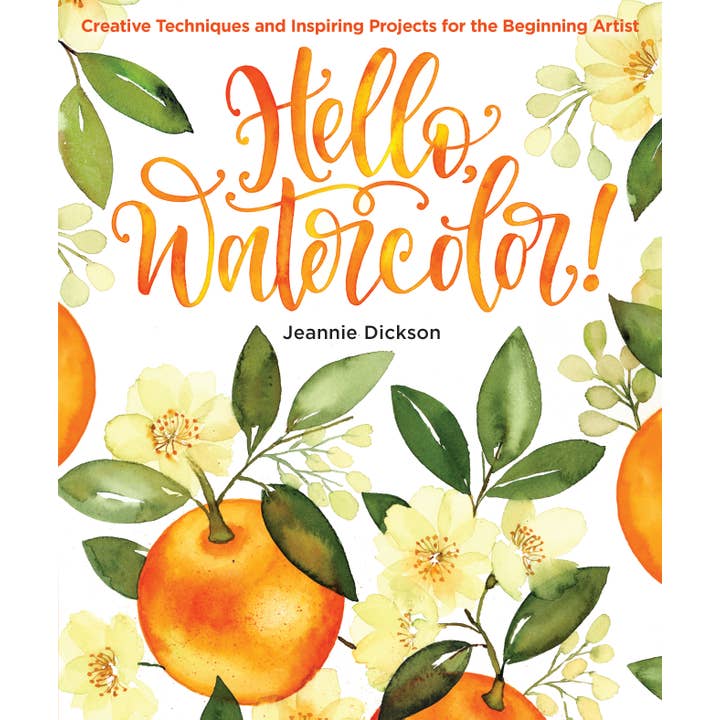 Hello, Watercolor! Step-by-Step Watercolor Flowers & Animals for wholesale by Mixed Media Resources LLC