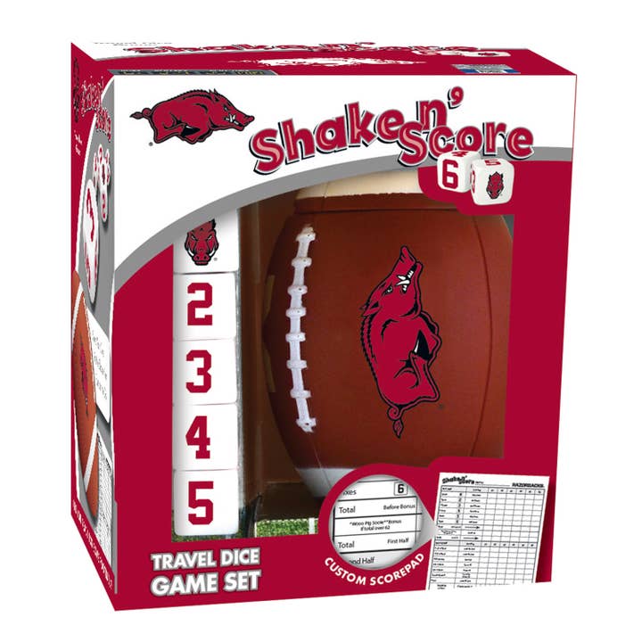 Arkansas Razorbacks Shake n' Score for wholesale by Masterpieces Puzzles