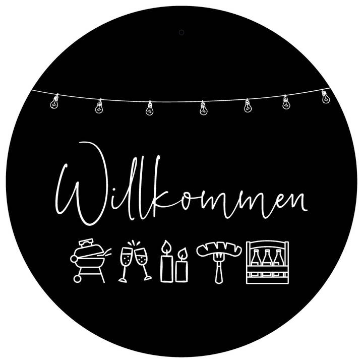 Dekoboard Maxi "Willkommen, Grillen & Chillen" für den Großhandel von dekoboards