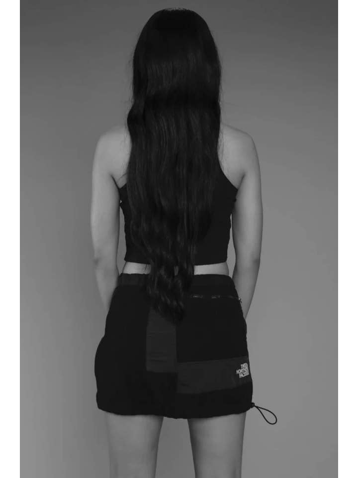 Frankie Collective - Venta al por mayor Falda - Mujer - Falda Mini de Forro Polar Rework North Face4