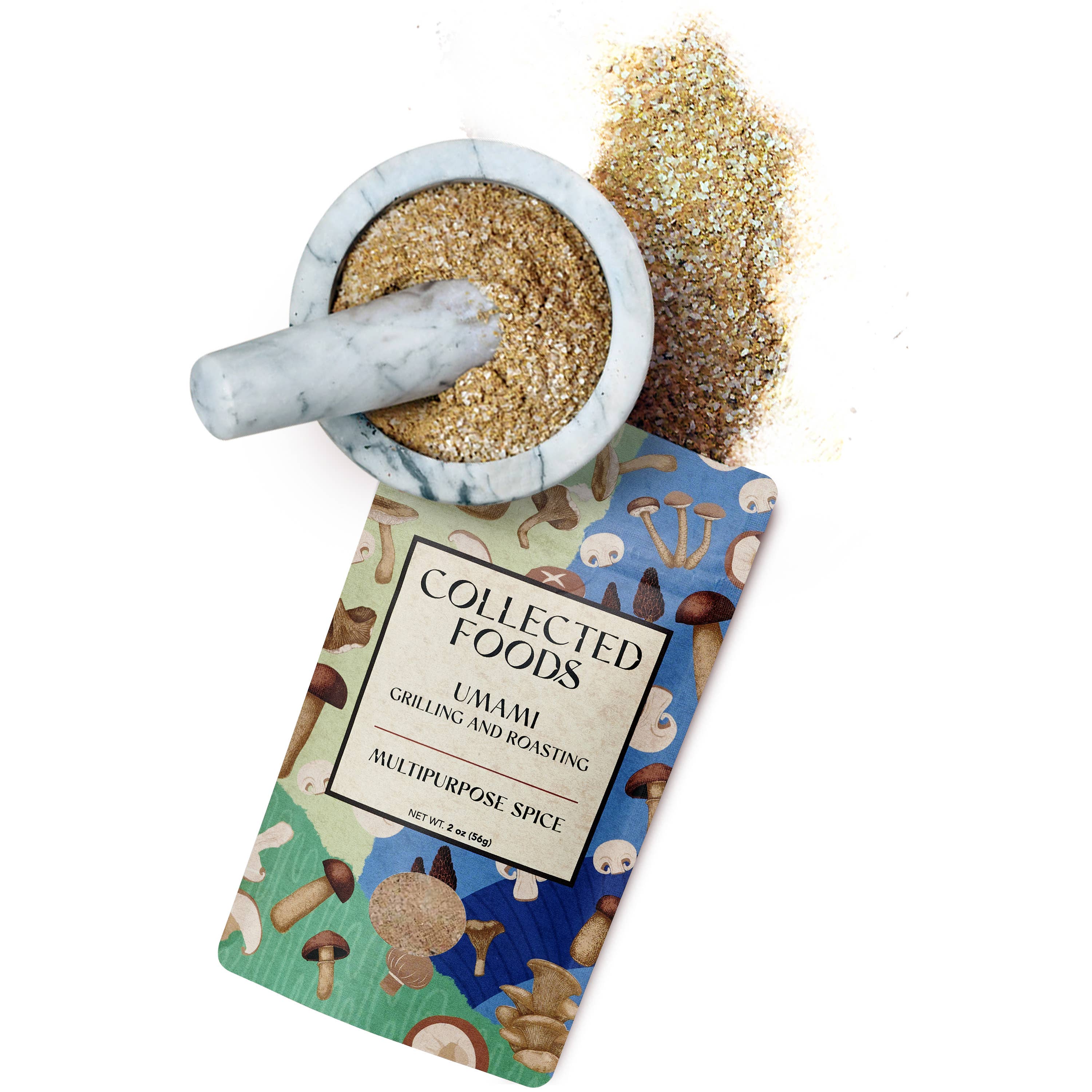 Collected Foods - Wholesale Dried Spice Mix - Umami Mushroom Blend - Chef Blended & Curated - Small Batch2