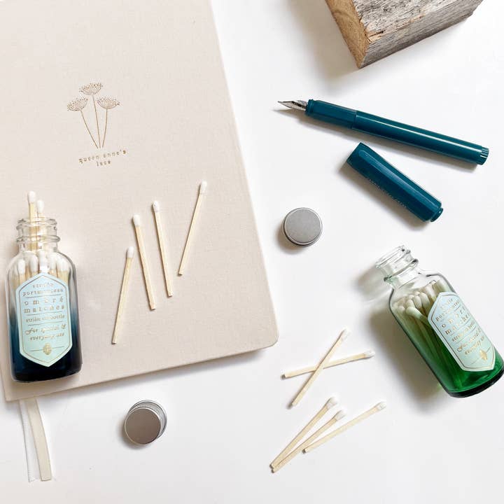 Studio Portmanteau - Wholesale Matches - Midnight Blue Ombré Match Bottle | Fine Match Jar