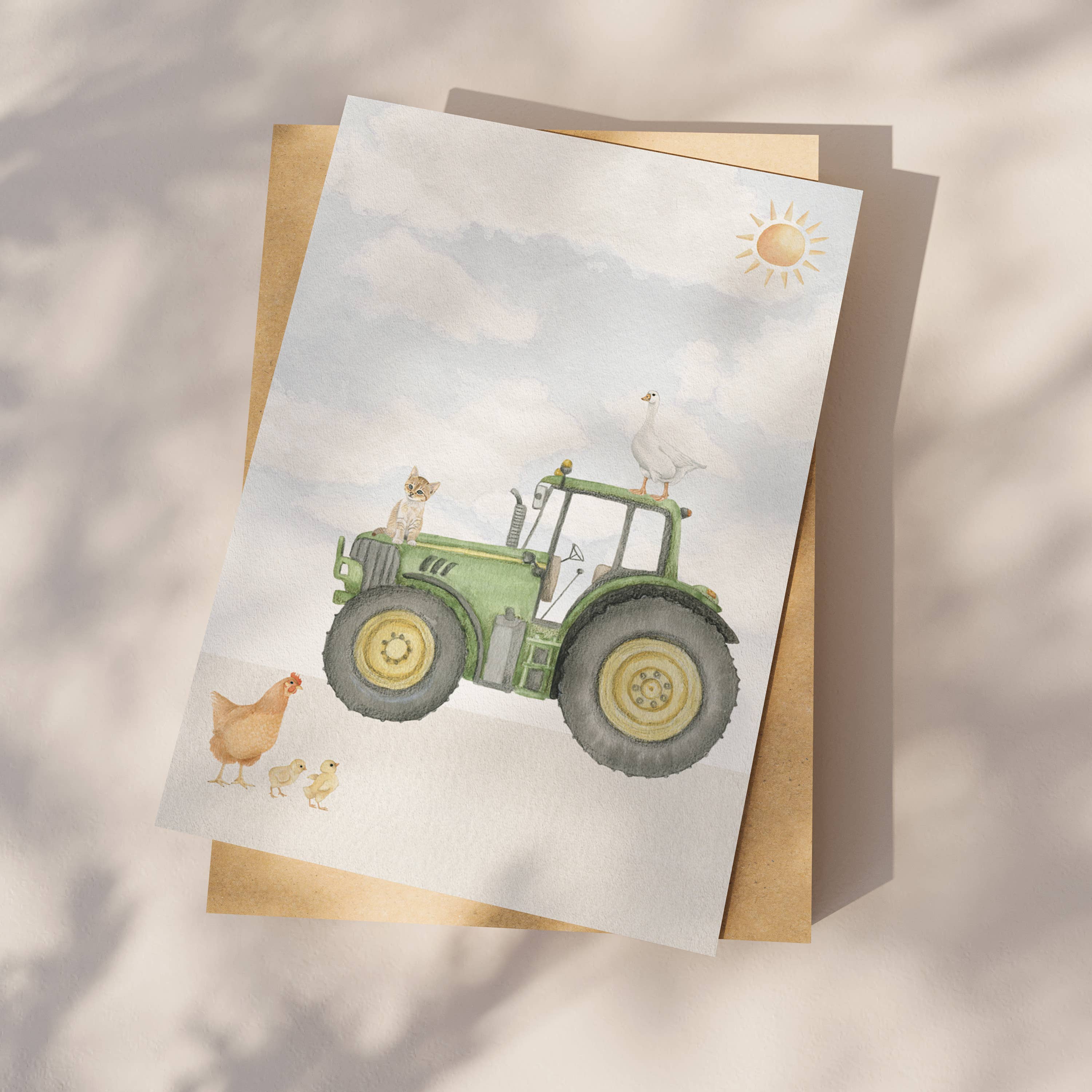 Appeloogje - Wholesale Everyday Greeting Card - Tractor postcard1