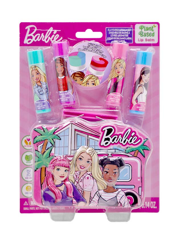 UPD BB0443GG Barbie Lip Balm in Tin Case - 12 for wholesale by PINEAPPLE Beauty