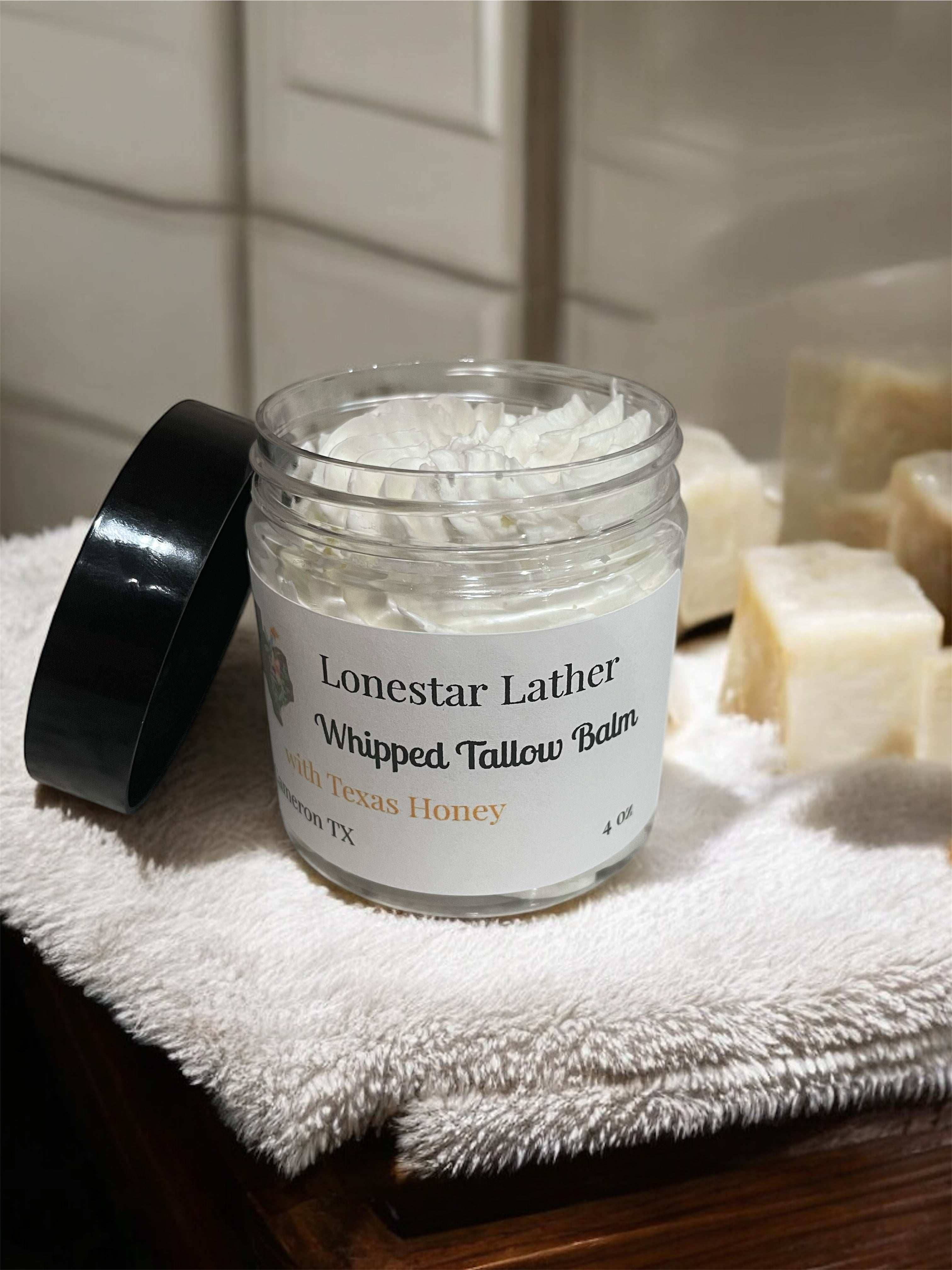Lonestar Lather - Wholesale Body Balm/Butter - Texas Honey Whipped Tallow Balm1