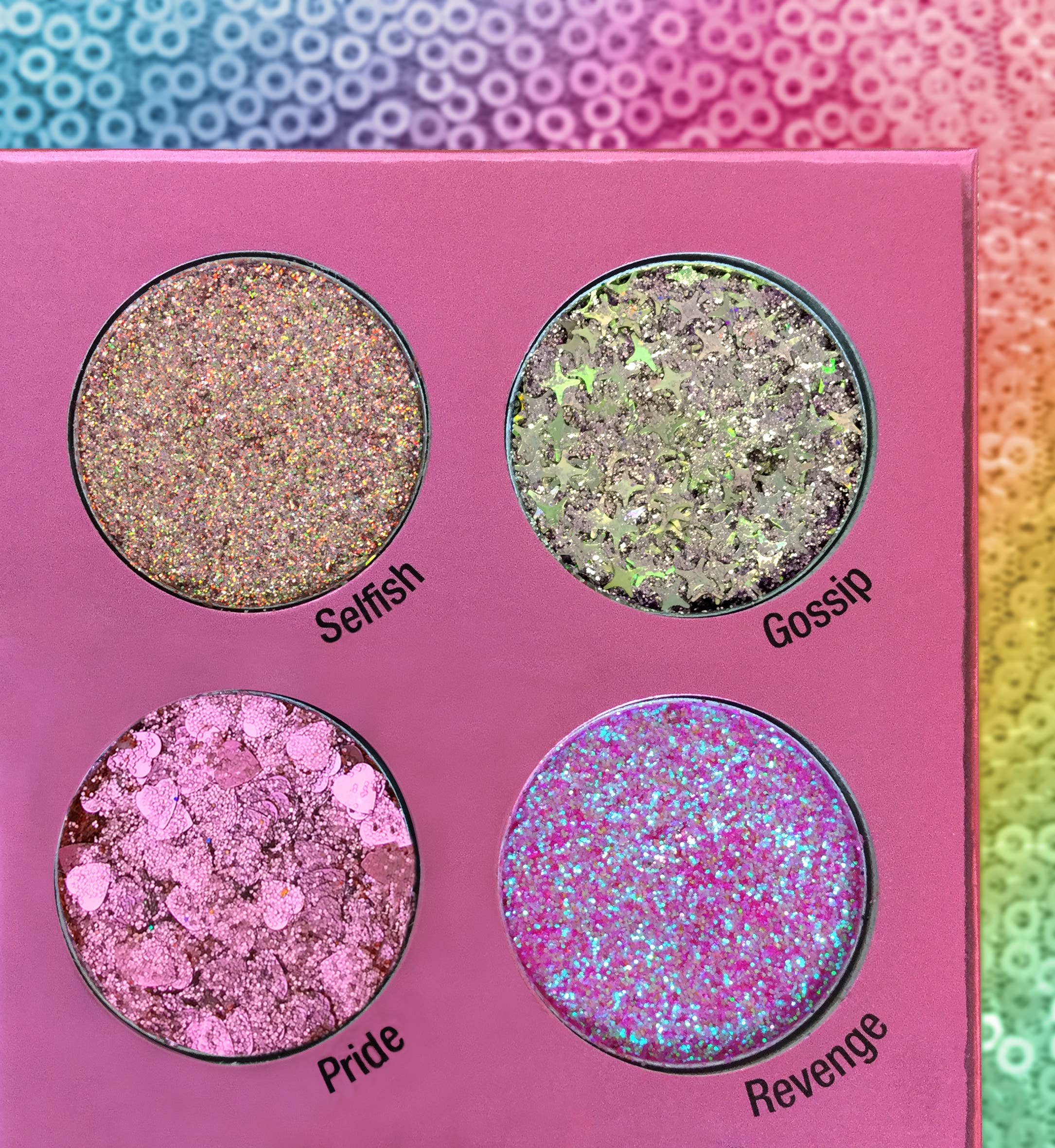 Rude Cosmetics - Wholesale Body Glitter/Shimmer - Sin of Glittony Glitter Palette3