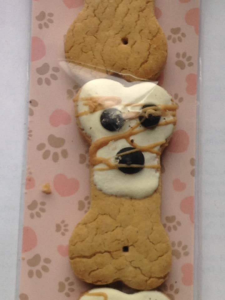 Peanut Butter Delites Dog Treats Gluten Free - Packaged for wholesale by Pawsitively Homemade