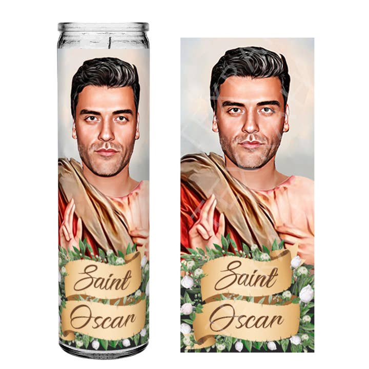 Saint Oscar Isaac Berømthed Bøn Alter Lys - 8" hvid for engroshandel hos Texrah