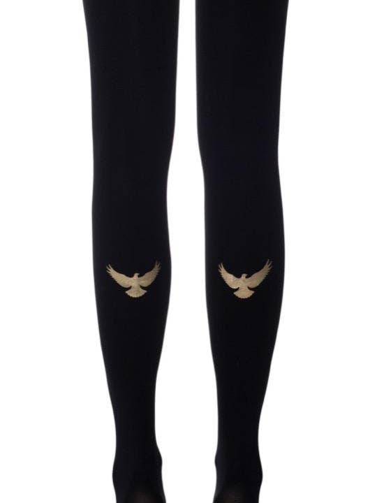 Tights - Golden Eagle Black for wholesale by Joyfullook + Zohara - Art On Tights