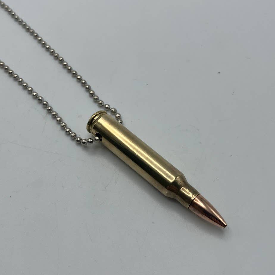 Vermont Cut Coins & 2nd Shot Round - Wholesale Pendant/Charm Necklace - Bullet Necklace - Many Calibers - .223 .45 9mm .40 10mm7