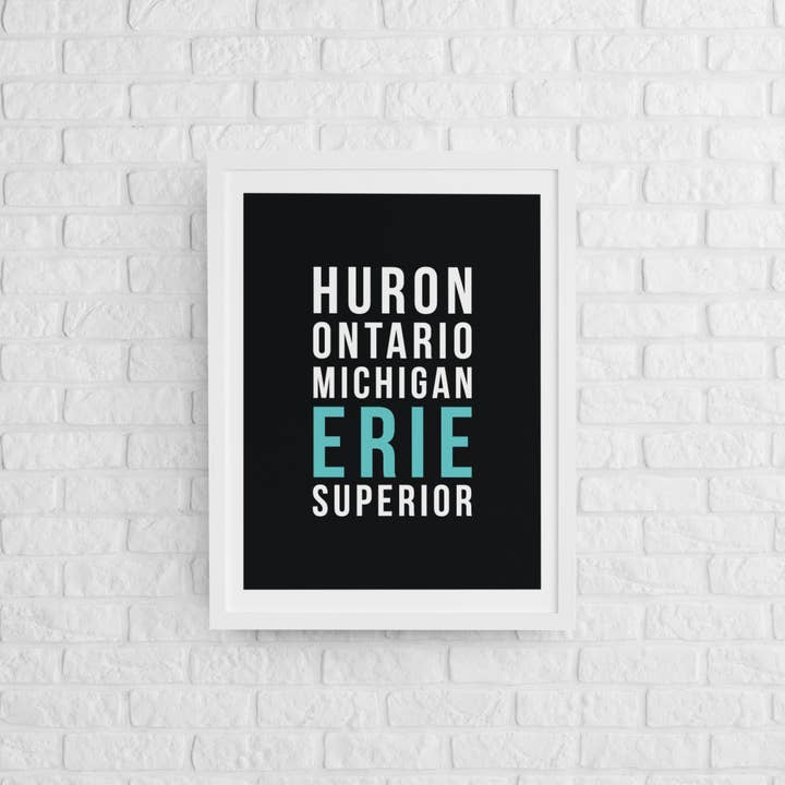 Great Lakes Art Print for wholesale by Small Screen Studios