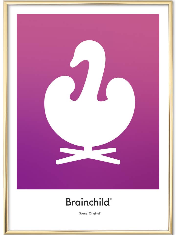 Affiche de cygne — Couleur — Icône du design pour la vente par Brainchild