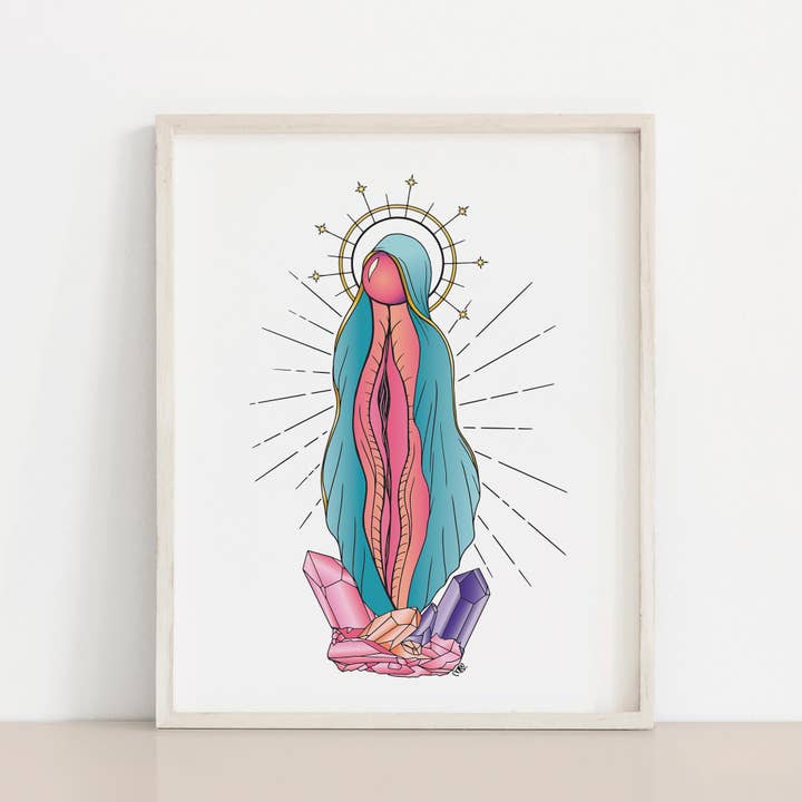 8.5 x 11 The Holy Vulva Art Print for wholesale by Meli TheLover