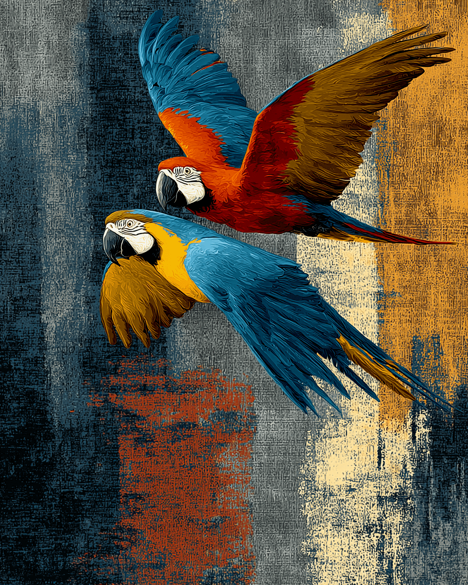 Mowbi – wholesale Konsttryck – Deco Ara - Djur från djurparken - Biophilisk vildkonsttryck - 8"x10" konstverk för 11"x14" ram7