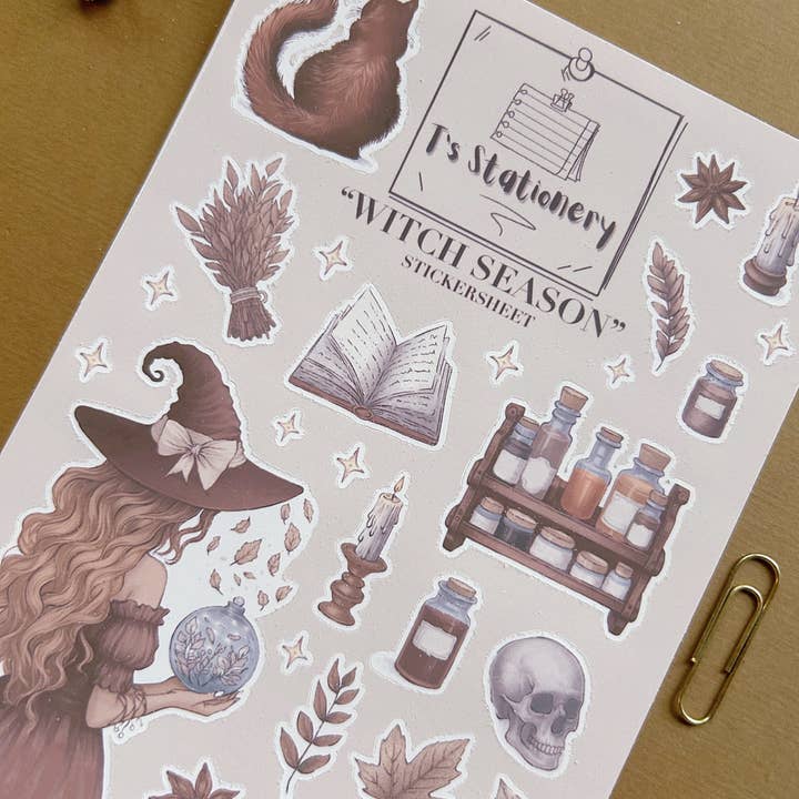 T's Stationery - Wholesale Sticker - "Witch Season" Sticker Sheet3