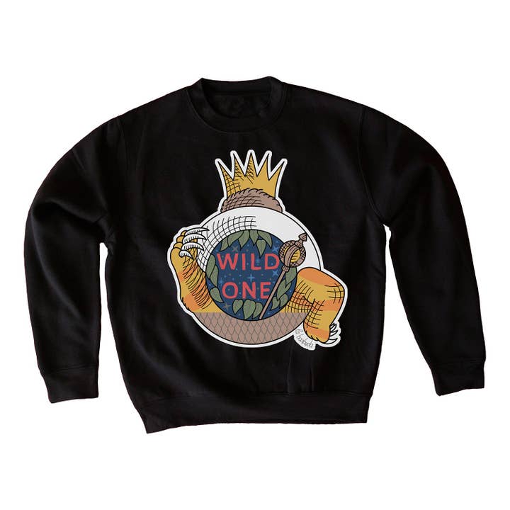 Wild One Sort Sweatshirt Af La Barbuda for engroshandel hos La Barbuda - No U.S. custom fees