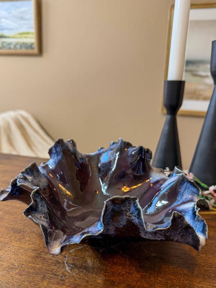 Blossom Bowl - Porcelain Keepsake Dish for wholesale by Cori Ceramics & Art LLC