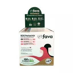 SOS PERIOD KIT - Organic Cotton Emergency Kit for wholesale by Fava