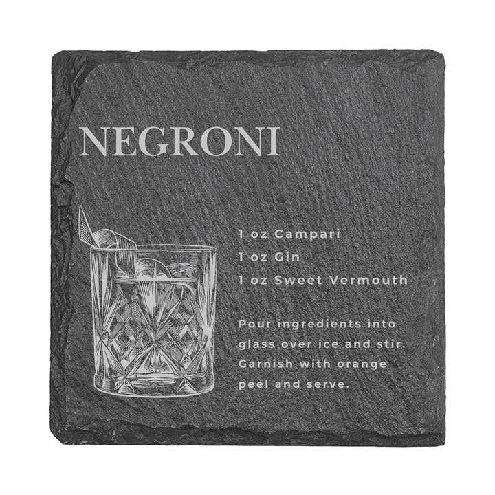 Nautically Northern - Wholesale Coasters - Classic Cocktail Recipe Coasters | Wood & Slate Bar Coasters7