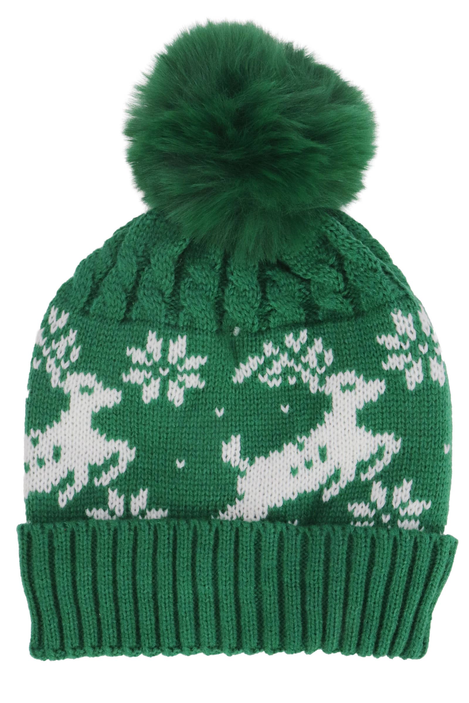 SURTIDO Gorro de Renos y Copos de Nieve Forrado de Forro Polar para Niños de venta al por mayor en Faire6