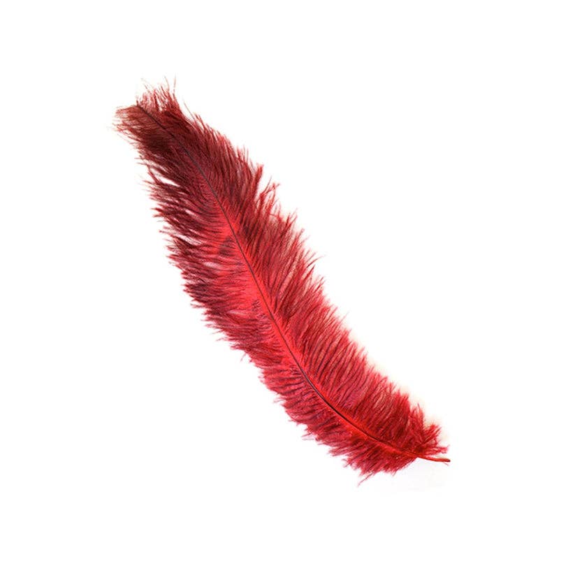 Zucker Feather Products - Venta al por mayor Material para manualidades - Seda de plumas de avestruz, color rojo