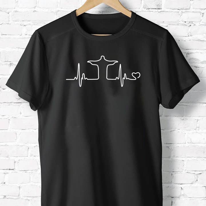 Jesus Christ Heartbeat Shirt, God Shirt, Christian Shirt for wholesale by EagleAceApparel