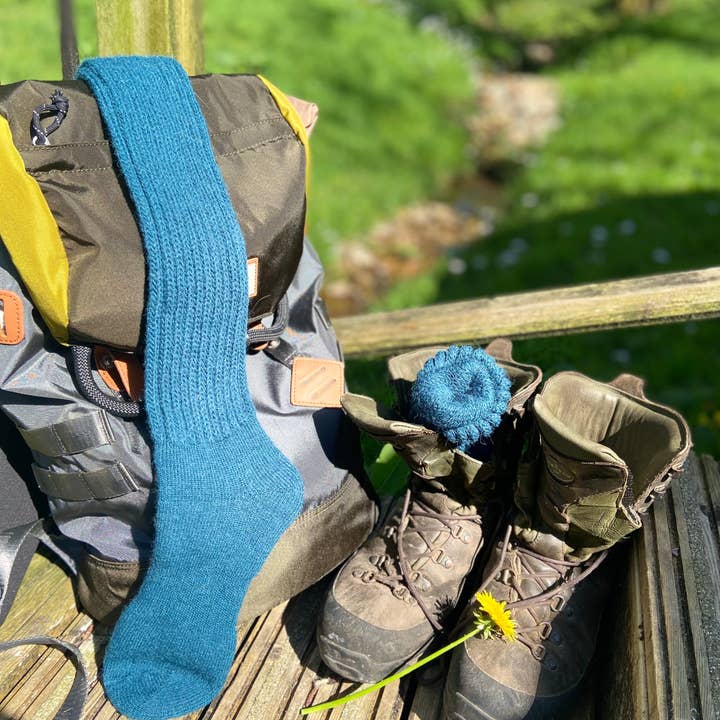 Samantha Holmes Alpaca Clothing and Gifts – Großhandel Socken – Damen – Damen Super Lange Alpaka Grobstrick-Rippensocken UK 4-8 US 6-5-108