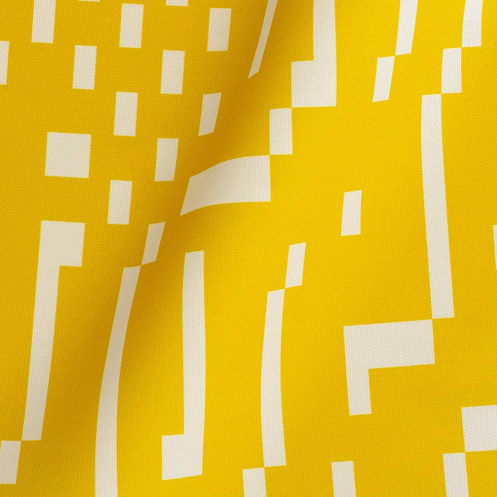Really Nice Things - Wholesale Fabric - Outdoor Pixel Yellow Fabric x meters1