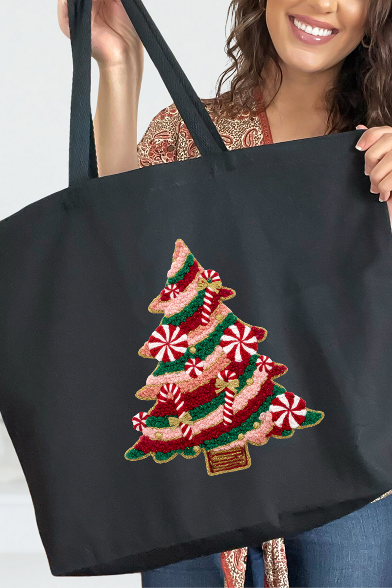 Wholesale Accessory Market - Vente Tote bag – femme - Faux fil souhaits de canne à sucre en bonbon toile grand cabas0