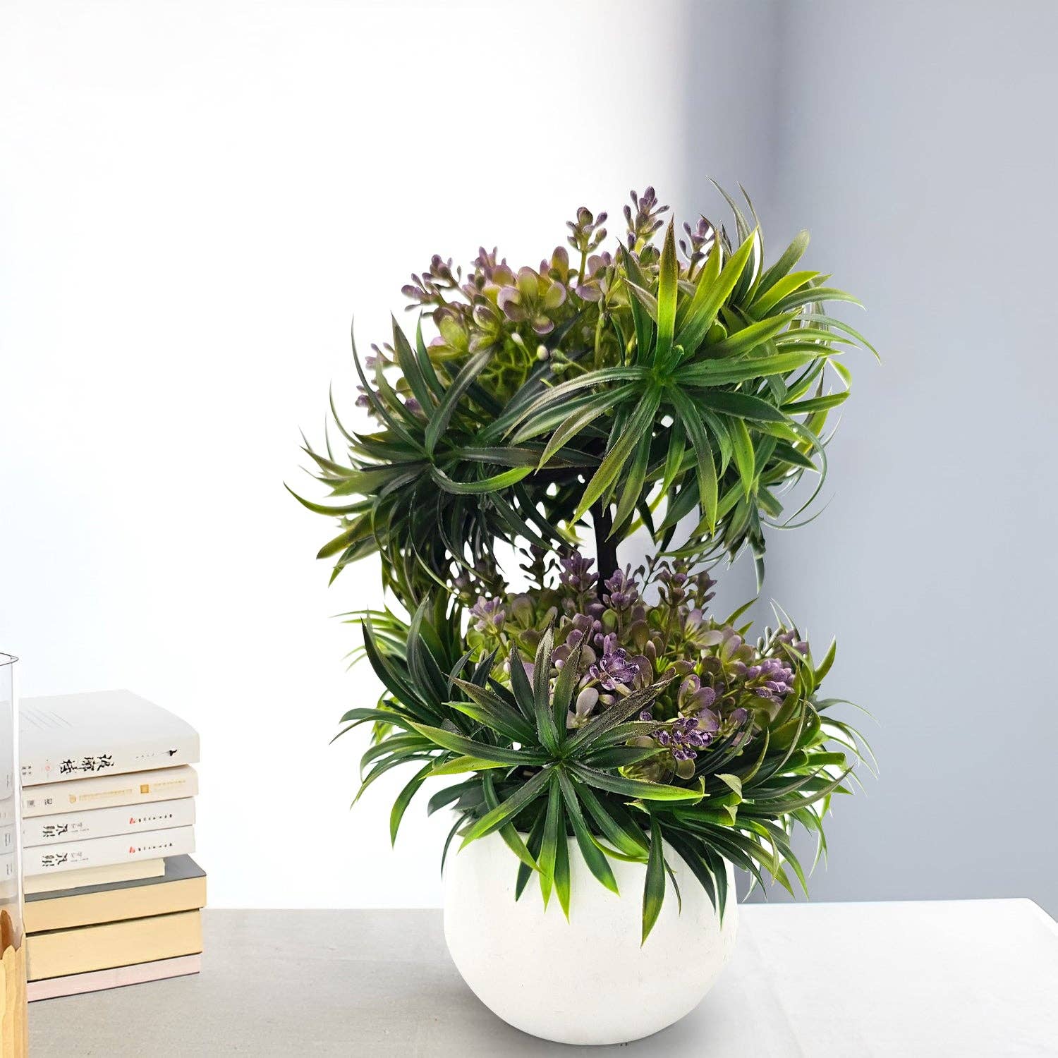 Ledsone – wholesale Artificial plant – Small Potted Artificial Flower 2 Pack Indoor Décor ~538127